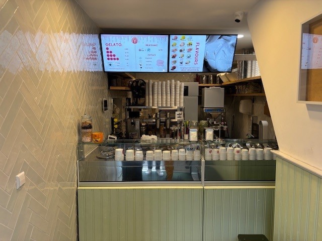 IJssalon in centrum van Den haag