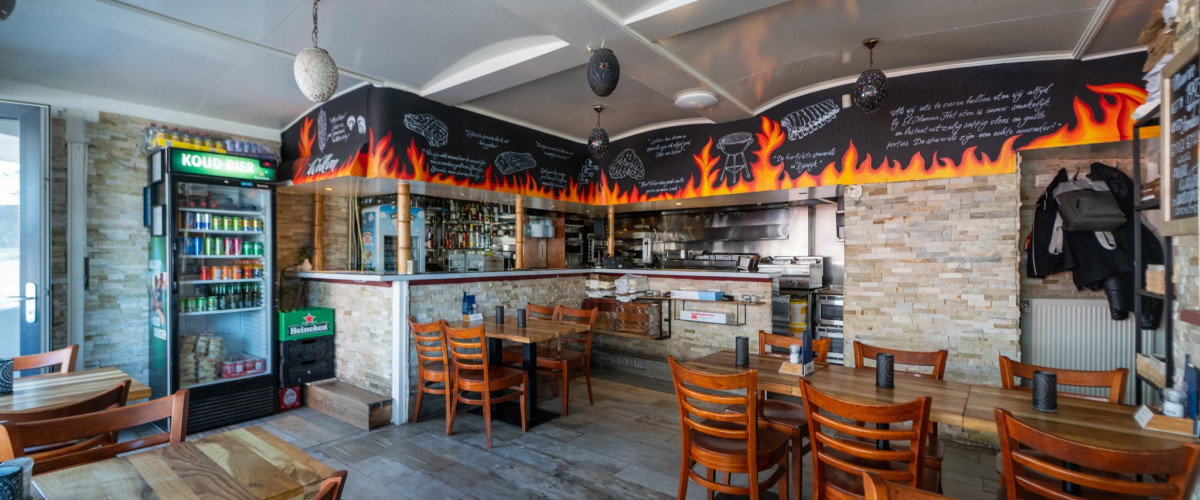 Volledig operationeel grill- en barbecuerestaurant op hoeklocatie in Rijswijk